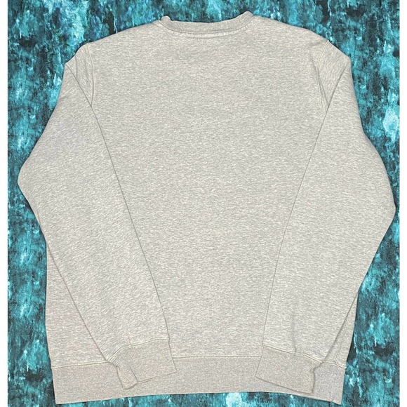 Nike Mini Swoosh Sweatshirt XL Heather Gray Crew - Picture 3 of 10